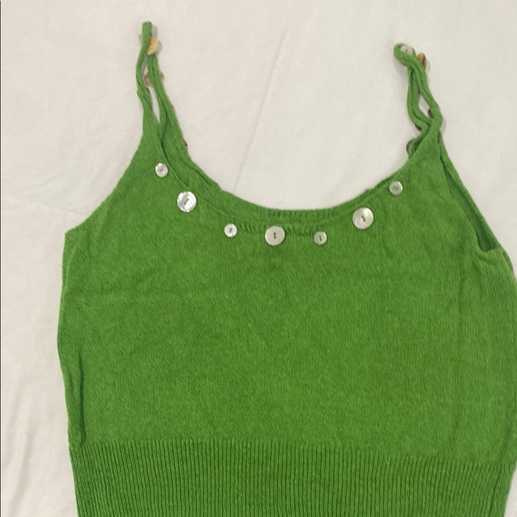 STAUD,Green Sleeveless Top with Button Accents USED - Picture 5 of 8